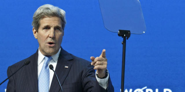 US-Aussenminister John Kerry am WEF in Davos