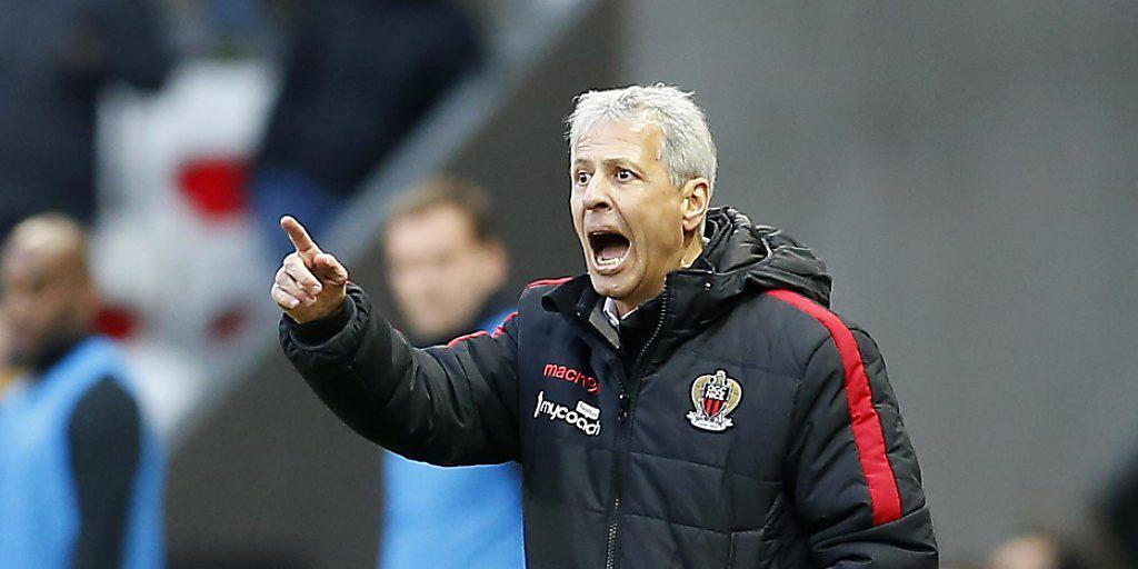 Der Schweizer Trainer Lucien Favre dirigierte OGC Nice mindestens in die Champions-League-Playoffs