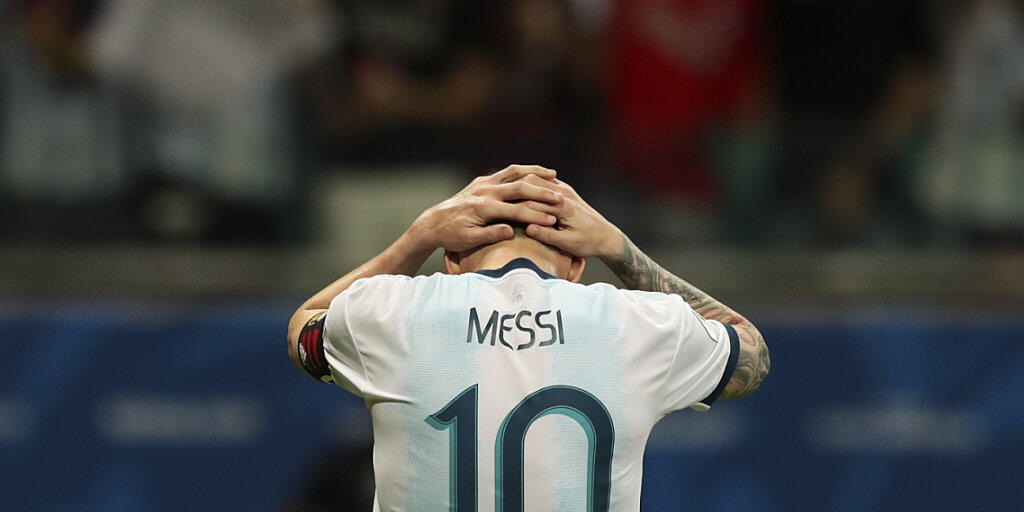 Lionel Messi steht mit Argentinien an der Copa America mit dem Rücken zur Wand