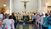Dankesgottesdienst und Besichtigung des neuen neuen Glockenstuhles in der Theresienkirche in  Schaanwald