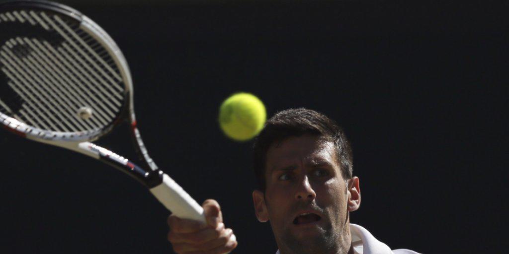 Novak Djokovic steht in Wimbledon in den Achtelfinals