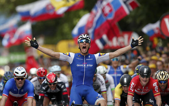 Im Sprint klar der Stärkste: Marcel Kittel gewann in Lüttich seine zehnte Tour-de-France-Etappe