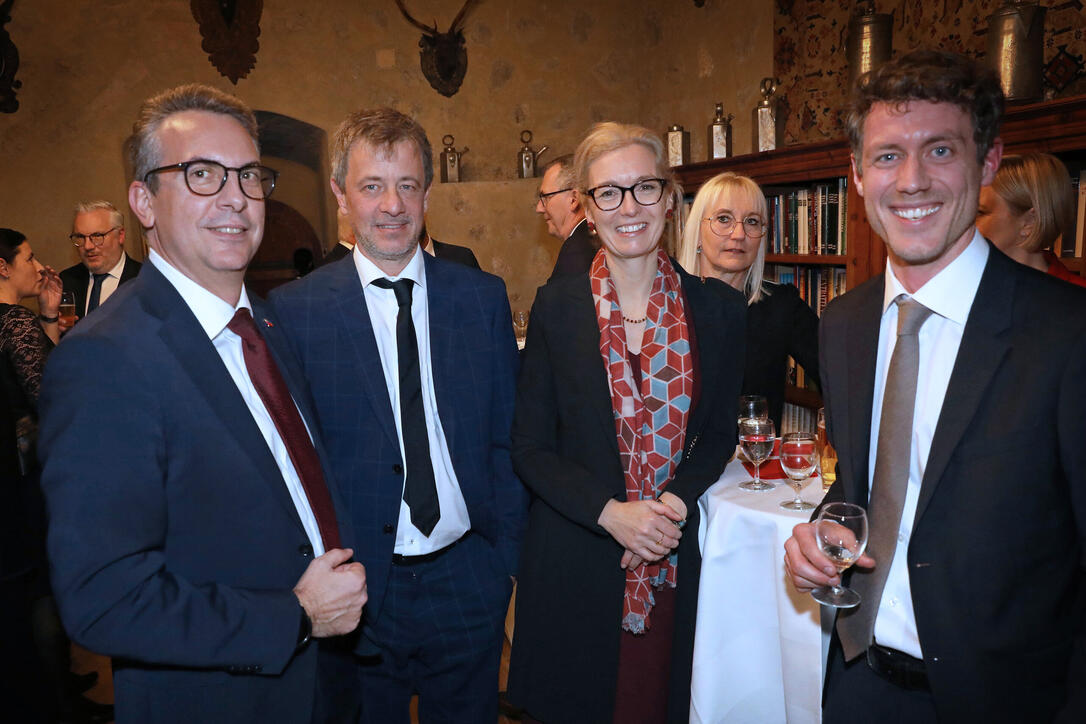 Neujahrsempfang auf Schloss Vaduz, Fürstentum Liechtenstein,am