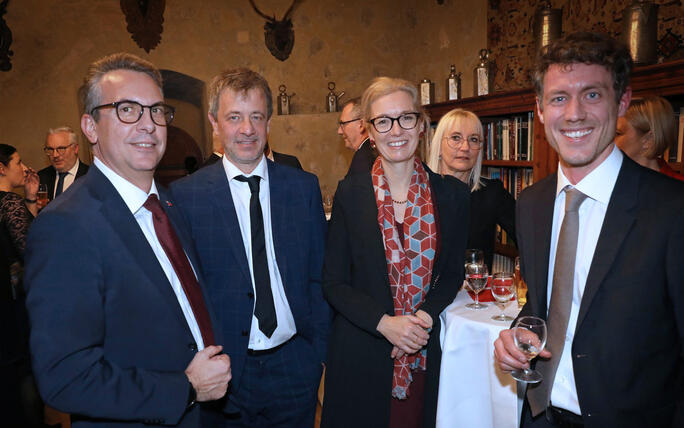 Neujahrsempfang auf Schloss Vaduz, Fürstentum Liechtenstein,am