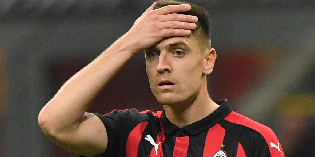 Krzysztof Piatek erzielze MIlans Tor und musste sich über vergebene Chancen ärgern