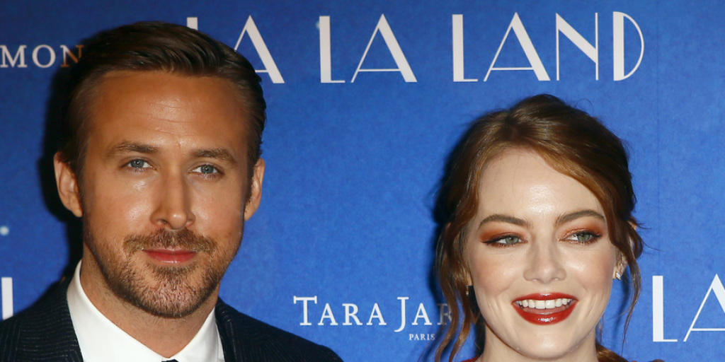 Ryan Gosling (l) und Emma Stone spielen die Hauptrollen im Golden-Globe-Renner "La La Land". (Archiv)