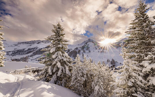 Schnee in Malbun