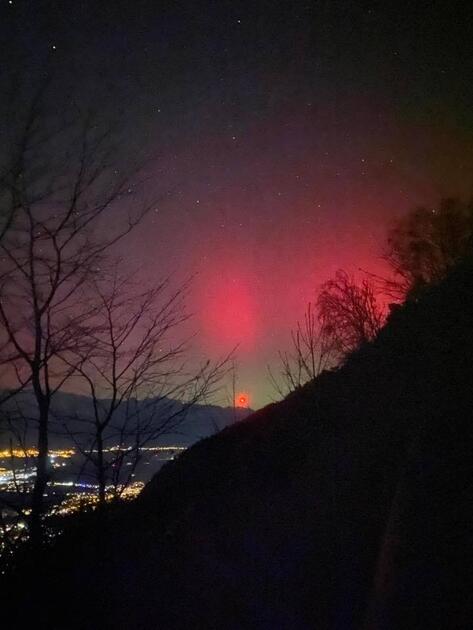 So sch&ouml;n waren die Nordlichter &uuml;ber Liechtenstein (19.01.2026)