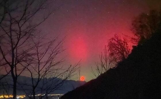 So sch&ouml;n waren die Nordlichter &uuml;ber Liechtenstein (19.01.2026)