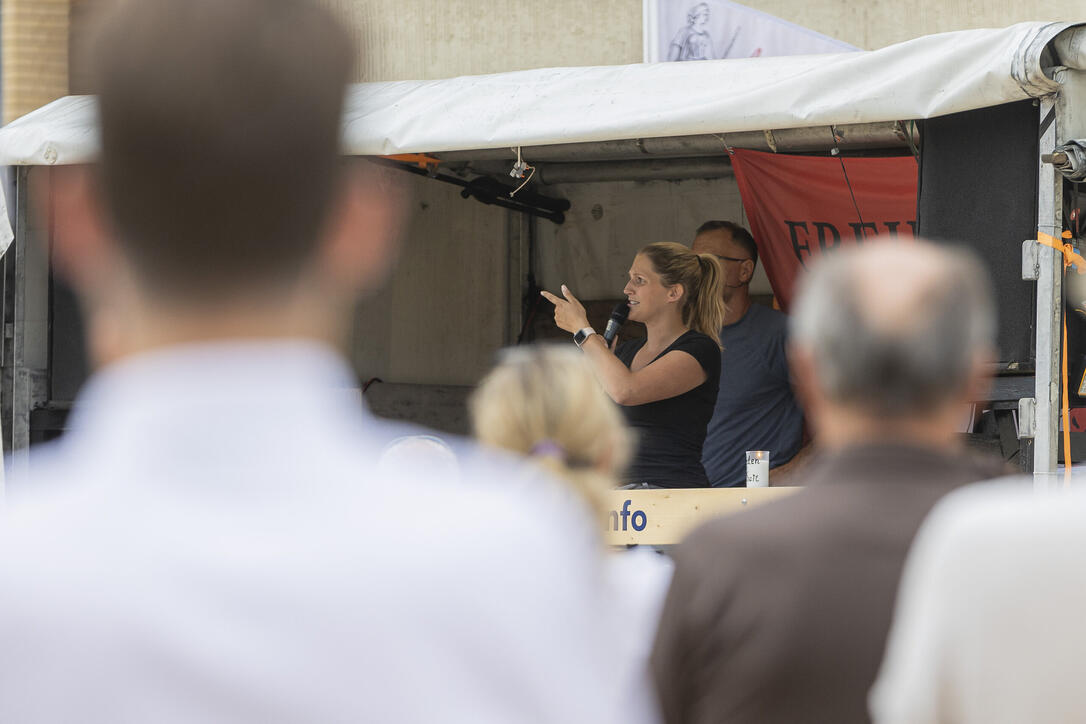 Corona Demo in Vaduz