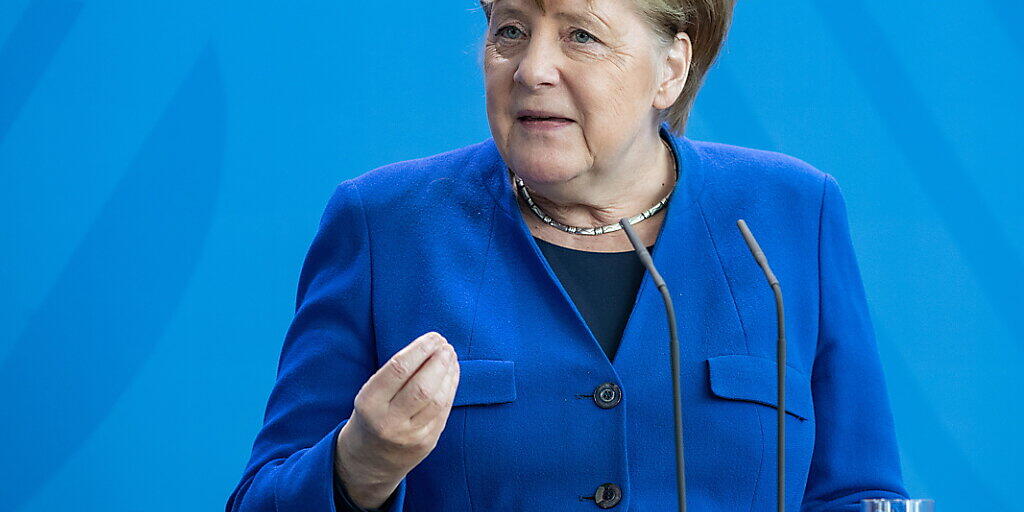 "Es kann auch ein Fehler sein, dass man zu schnell voranschreitet": Die deutsche Bundeskanzlerin Angela Merkel in Berlin zu Lockerungen der Coronavirus-Massnahmen.