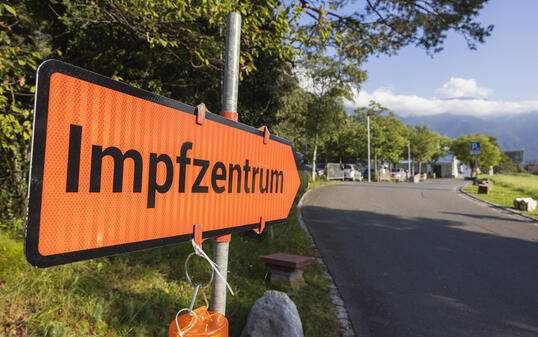 Impfzentrum in Vaduz