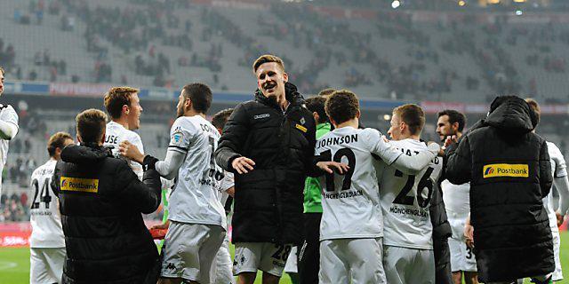 Nach dem Sieg in München im Hoch: Borussia Mönchengladbach Nach dem Sieg in München im Hoch: Borussia Mönchengladbach