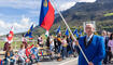 Feierlichkeiten zum Jubiläum bei der alten Rheinbrücke Vaduz–Sevelen