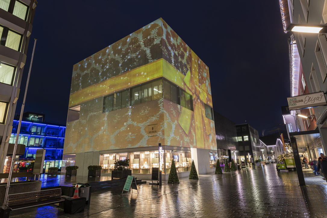 Lichtspektakel in Vaduz