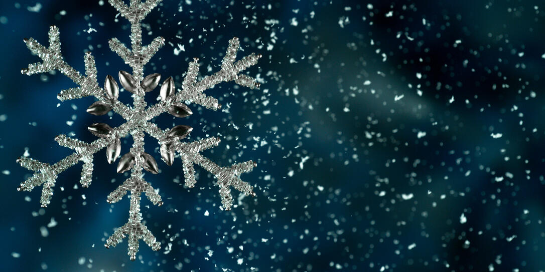 Christmas Decoration with Colored Shiny Star and Glitters