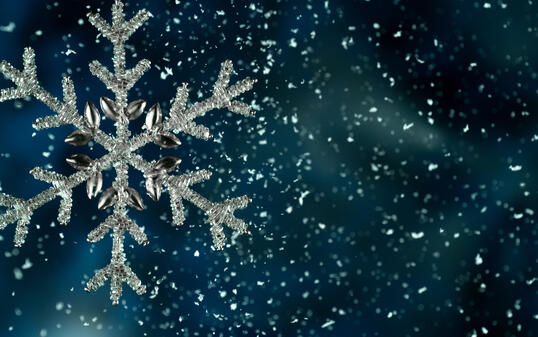 Christmas Decoration with Colored Shiny Star and Glitters