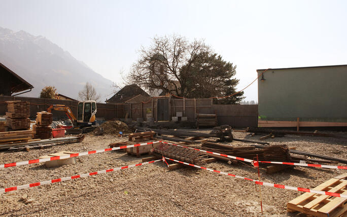 Tag der offenen Baustelle Kindergarten und Doppelturnhalle in Ma