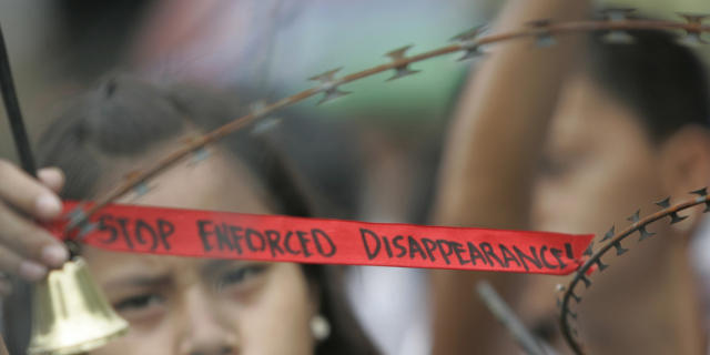Protest auf Philippinen gegen das Verschwinden von Linksaktivisten Protest auf Philippinen gegen das Verschwinden von Linksaktivisten