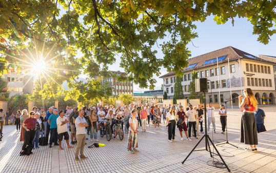Klima-Demo in Vaduz