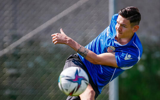 Liechtenstein Ruggell Fussball Nati Training Deutschland