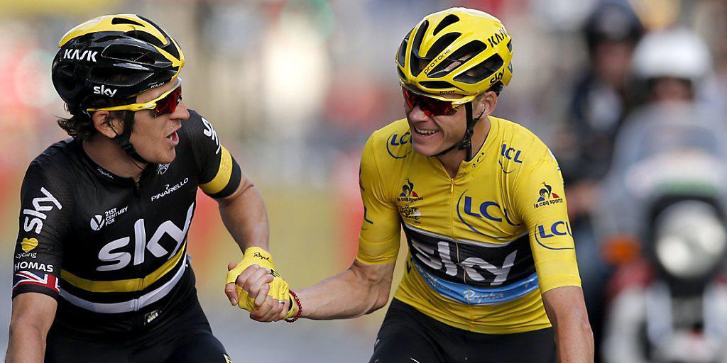 Die Tour de France 2017 (rechts der letztjährige Sieger Chris Froome) startet auf einer Atlantik-Insel