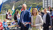 Feierlichkeiten zum Jubiläum bei der alten Rheinbrücke Vaduz–Sevelen