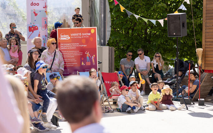Buskers Strassenkunstfestival in Vaduz