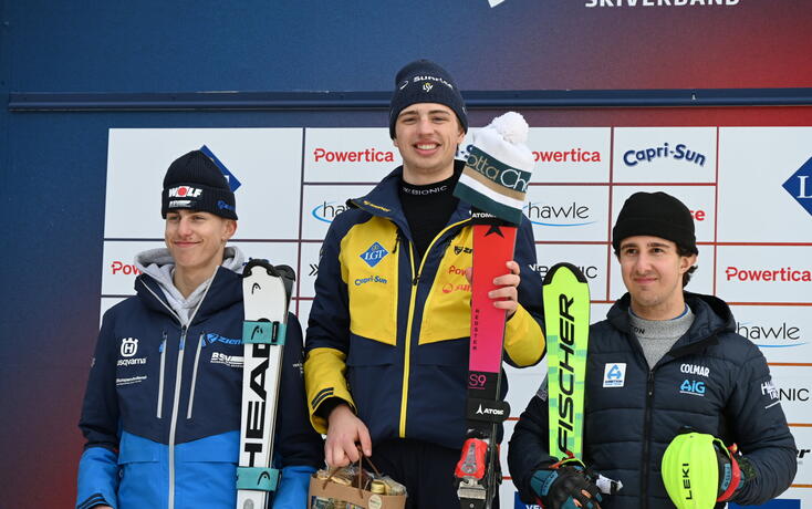 Hieronymus Brand (m.) zieht in Malbun nach den beiden Rennen ein positives Fazit.