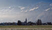Blick auf die Kirche in Ruggell