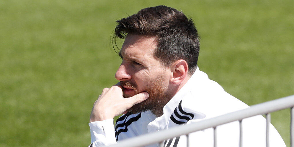 Ruhe vor dem Sturm: Argentiniens Star Lionel Messi ist vor dem WM-Startspiel gegen Island gelassen