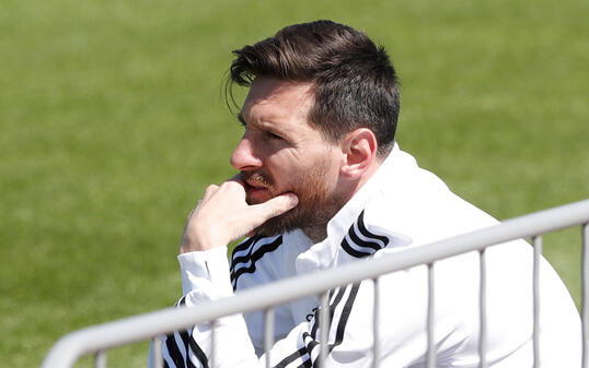 Ruhe vor dem Sturm: Argentiniens Star Lionel Messi ist vor dem WM-Startspiel gegen Island gelassen