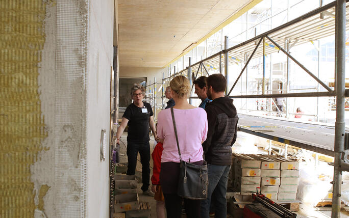 Tag der offenen Baustelle Kindergarten und Doppelturnhalle in Ma
