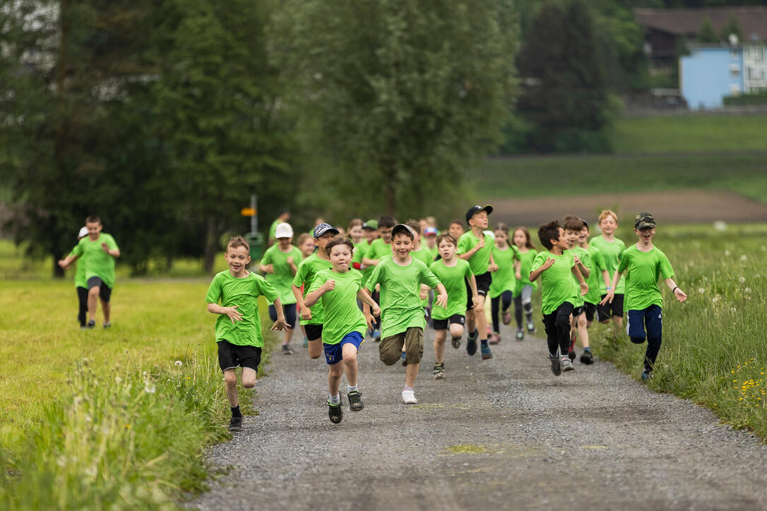 Sponsorenlauf der Primarschule Mauren