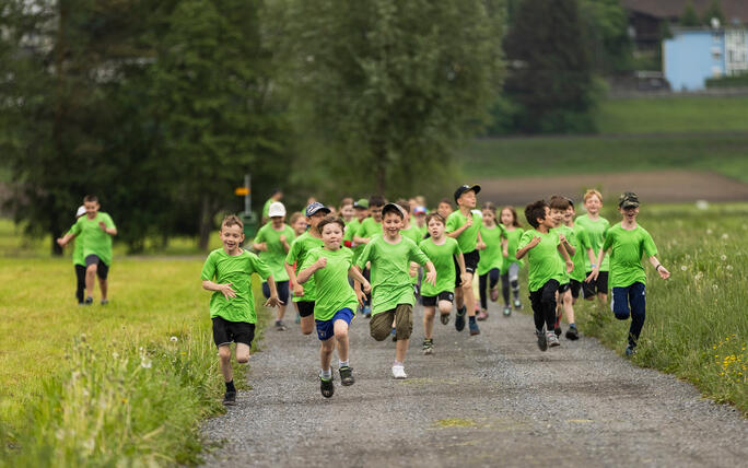 Sponsorenlauf der Primarschule Mauren