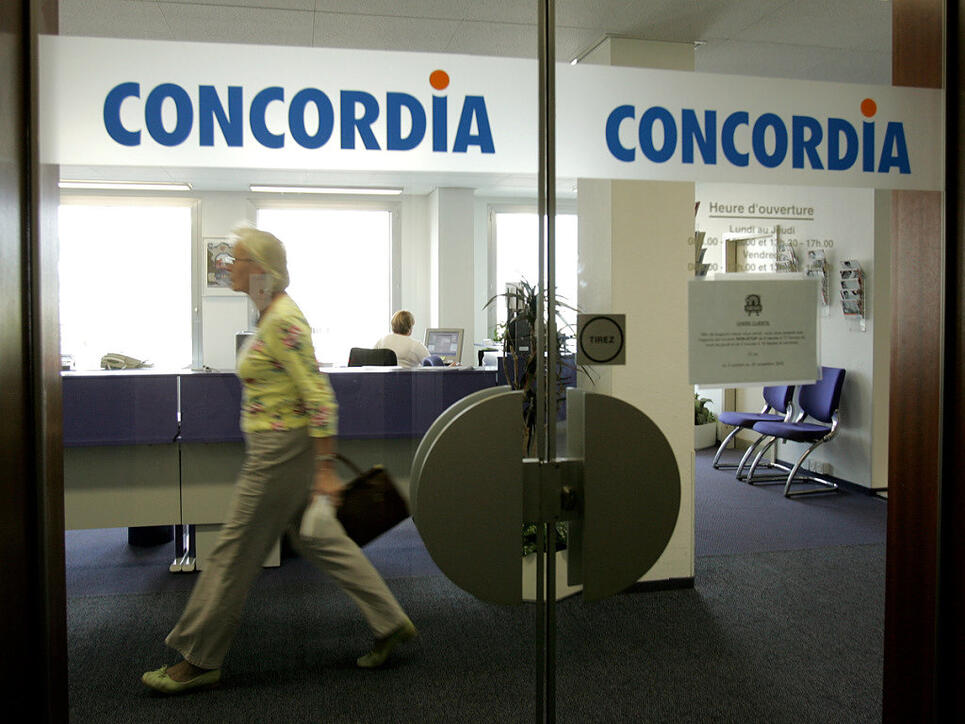 Die Krankenkasse Concordia schliesst die Tür für Firmenkunden - 40 Stellen gehen verloren. (Archivbild)