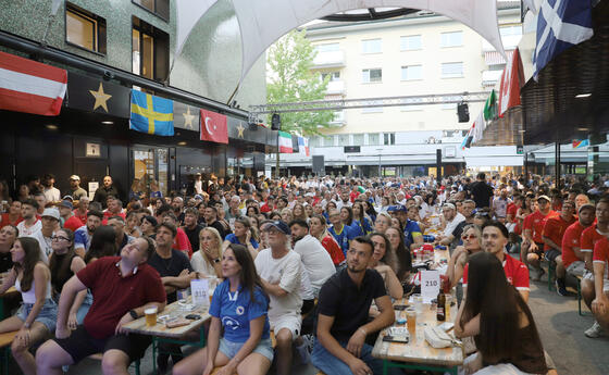 WM Public Viewing Buchs, Spiel Schweiz Bosnien
