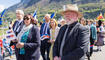 Feierlichkeiten zum Jubiläum bei der alten Rheinbrücke Vaduz–Sevelen