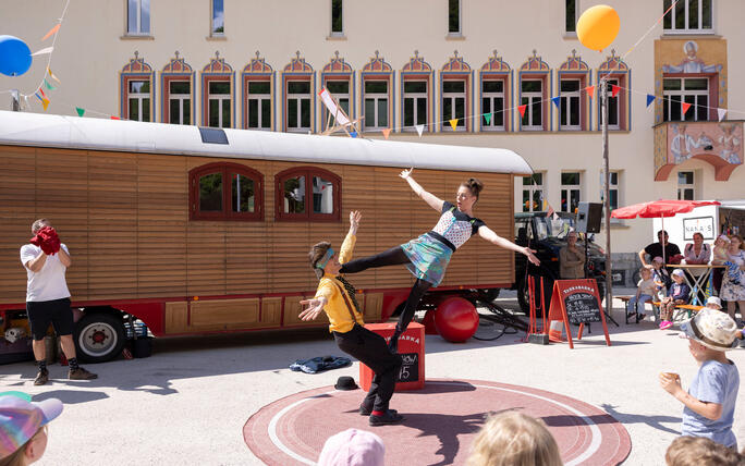 Buskers Strassenkunstfestival in Vaduz
