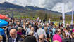 Feierlichkeiten zum Jubiläum bei der alten Rheinbrücke Vaduz–Sevelen