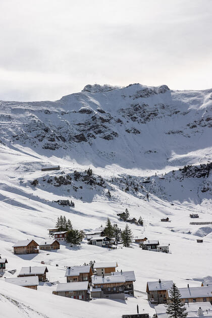 Erster Schnee in Liechtenstein