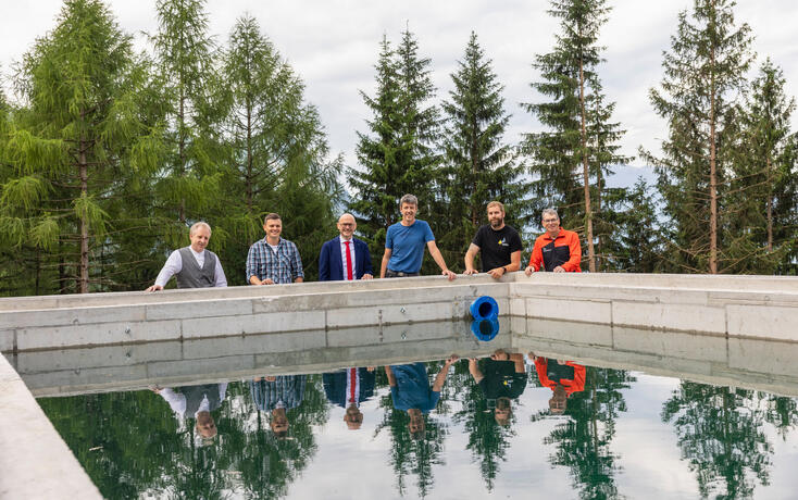 L&ouml;schwasserbecken in Triesenberg