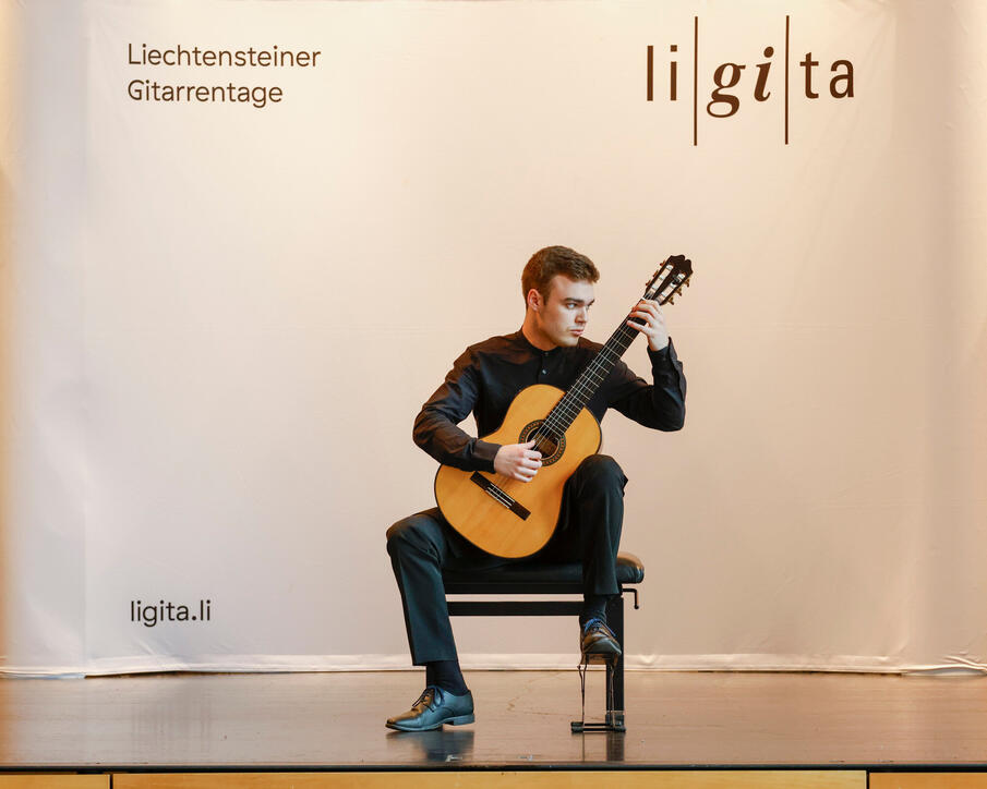 ligita 31. liechtensteiner gitarrentage, Abschlusskonzert der Ligita in Schaanwald.