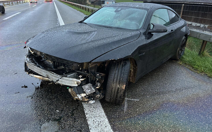 Verkehrsunfall auf der Autobahn A13 bei Widnau am 5. Oktober 2026.