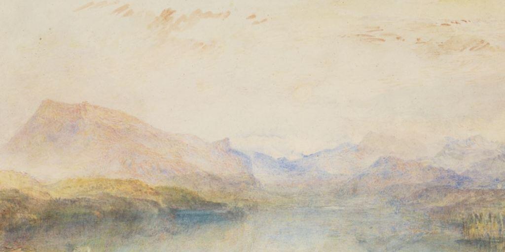 Joseph Mallord William Turners Aquarell "The Rigi, Lake Lucerne" befindet sich neu in der Sammlung des Kunstmuseums Luzern.