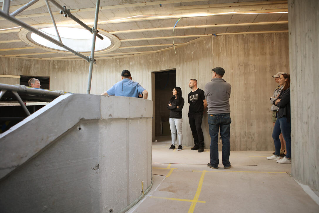 Tag der offenen Baustelle Kindergarten und Doppelturnhalle in Ma