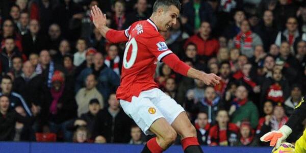 Robin van Persie rettete ManU in der Nachspielzeit einen Punkt