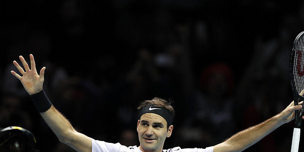 Roger Federer jubelt