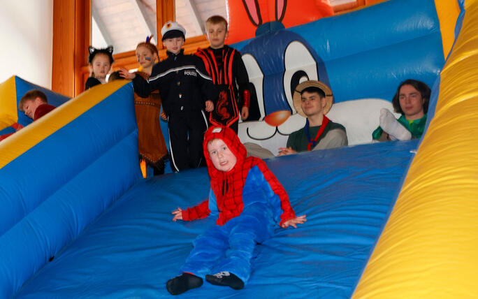 Kinderfasnacht in Schellenberg.