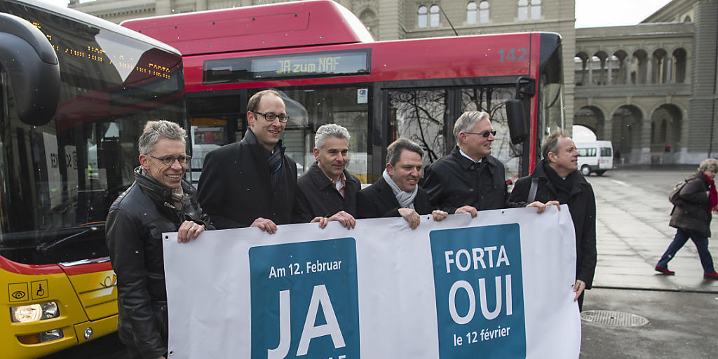 Vertreter des öffentlichen Verkehrs machen sich für den neuen Strassen-Fonds NAF stark. Aus diesem sollen künftig auch die Agglomerationsprogramme finanziert werden. Vertreter des öffentlichen Verkehrs machen sich für den neuen Strassen-Fonds NAF stark. Aus diesem sollen künftig auch die Agglomerationsprogramme finanziert werden.
